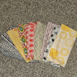 World Market Cloth Napkins Colorful Patterned